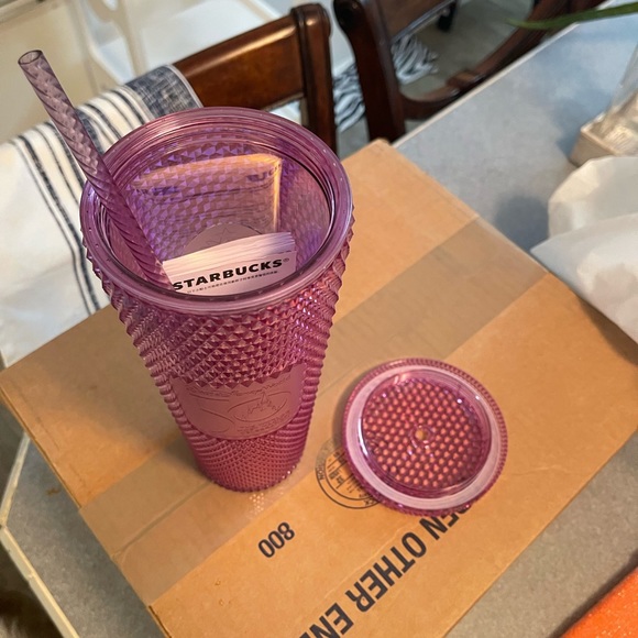 WDW 50th Anniversary Pink Starbucks Studded Tumbler - Picture 4 of 8